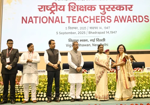 President Murmu honours 45 teachers, calls for making Indian educators the best in the world
